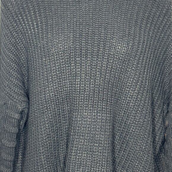 Racheal Lantern Cable Knit Pullover Sweater L | Dolman Sleeve Oversized Knit - Picture 14 of 15